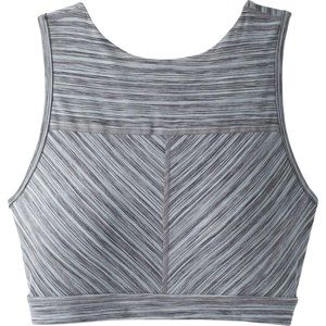 Prana | Lupita Crop Bra Top Yoga Workout Gray Open Back Sports Women Small